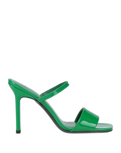 By Far Woman Sandals Green Size 7 Soft Leather, Leather