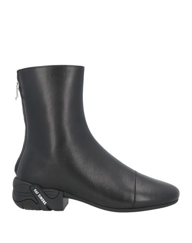 Shop Raf Simons Woman Ankle Boots Black Size 6 Soft Leather