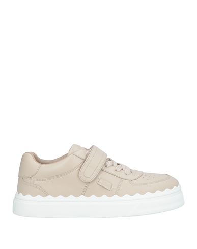 Chloé Woman Sneakers Beige Size 5 Soft Leather