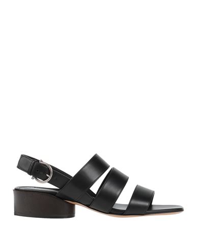 Ferragamo Woman Sandals Black Size 10 Bovine Leather