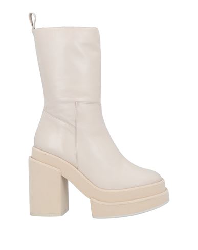 Paloma Barceló Woman Ankle Boots Cream Size 10 Soft Leather In White