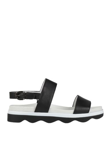 Gabor Woman Sandals Black Size 7.5 Soft Leather In Black