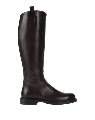 Guglielmo Rotta Woman Knee Boots Cocoa Size 10 Soft Leather In Brown