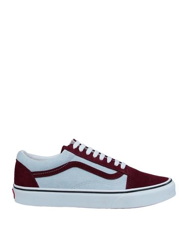 Vans Woman Sneakers Burgundy Size 5.5 Soft Leather In Red