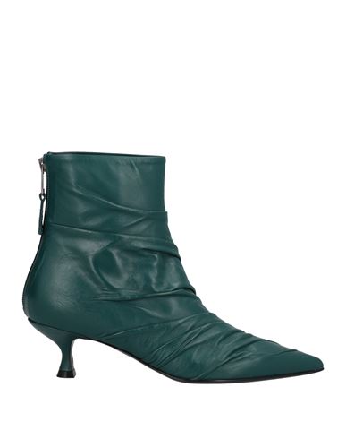 Strategia Woman Ankle Boots Deep Jade Size 12 Soft Leather In Green