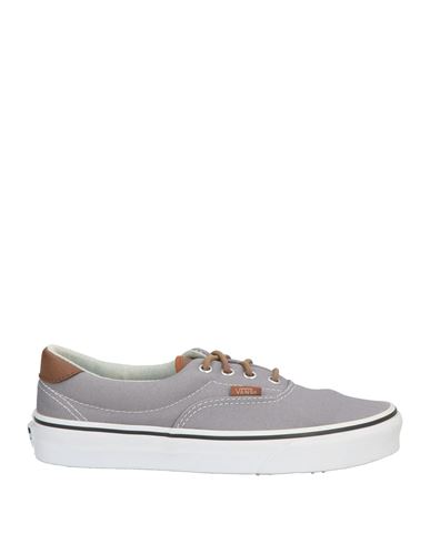 Vans Woman Sneakers Light Grey Size 8 Leather, Textile Fibers In Gray