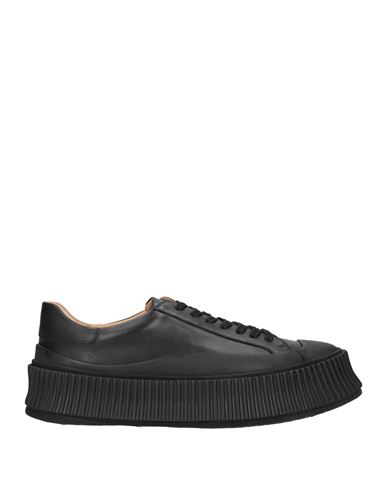 Shop Jil Sander Man Sneakers Black Size 7 Soft Leather