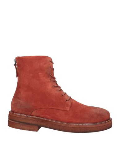 Marsèll Woman Ankle Boots Rust Size 7 Soft Leather In Red