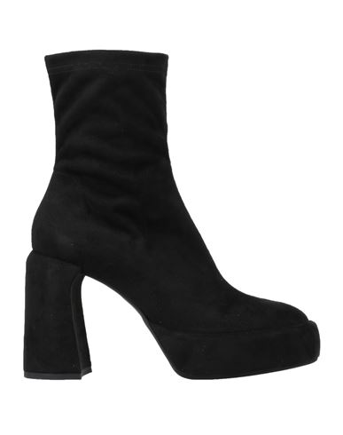 Shop Elena Iachi Woman Ankle Boots Black Size 8 Textile Fibers
