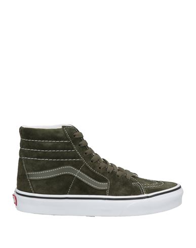 Vans Woman Sneakers Military Green Size 5.5 Soft Leather