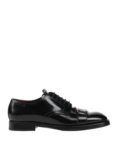 Dolce & Gabbana Man Lace-up Shoes Black Size 8.5 Calfskin
