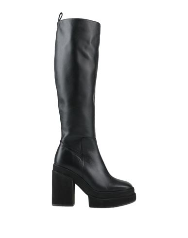 Paloma Barceló Knee-high Platform Leather Boots In Black
