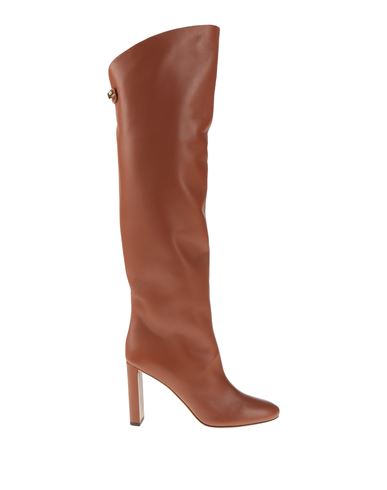 Skorpios Woman Boot Tan Size 8 Leather In Brown