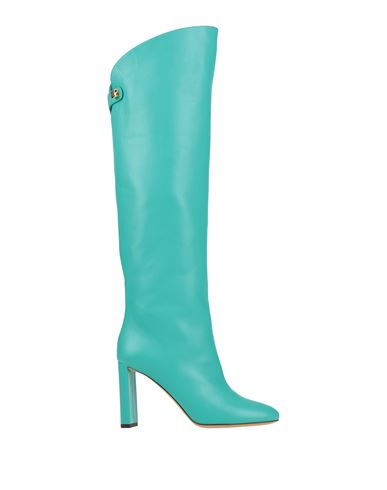 Shop Skorpios Woman Boot Turquoise Size 8 Soft Leather In Blue