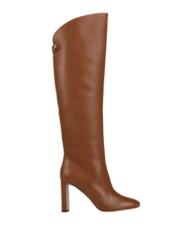 Skorpios Woman Knee Boots Camel Size 7.5 Soft Leather In Beige