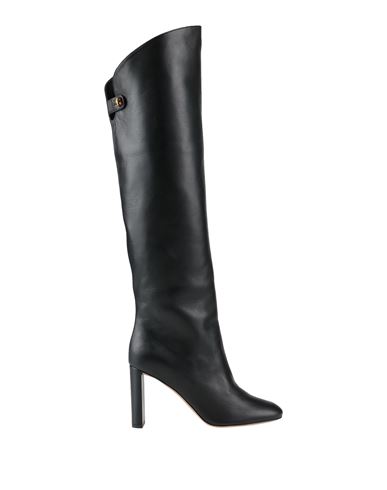 Skorpios Woman Boot Black Size 10 Soft Leather In Black