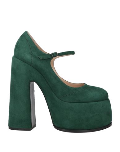 Casadei Woman Pumps Green Size 9 Soft Leather