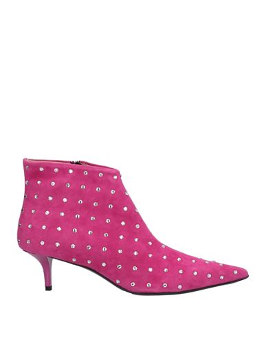 Eddy Daniele Woman Ankle Boots Fuchsia Size 8 Soft Leather In <p> Fuxia Ankle Boots With Pointed Toe