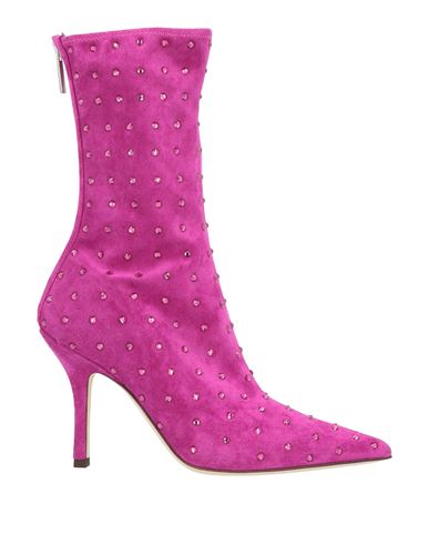 Shop Paris Texas Woman Ankle Boots Magenta Size 8 Soft Leather