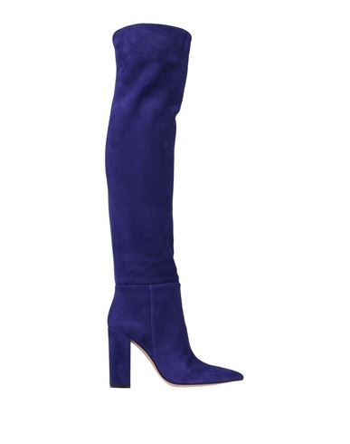 Gianvito Rossi Woman Knee Boots Purple Size 11 Soft Leather