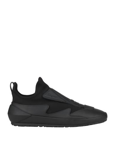 Ferragamo Man Sneakers Black Size 7.5 Calfskin, Textile Fibers