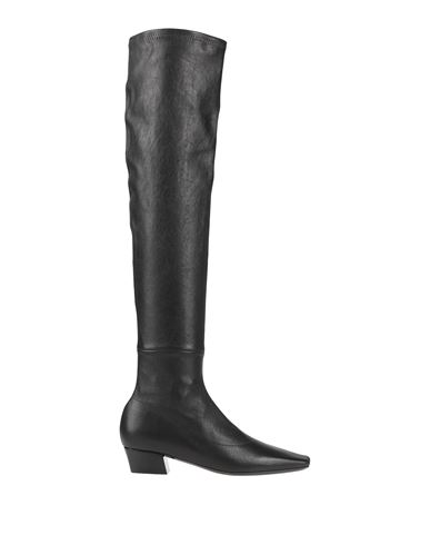 By Far Woman Knee Boots Black Size 10 Soft Leather
