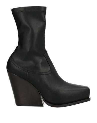 Shop Stella Mccartney Woman Ankle Boots Black Size 8 Textile Fibers