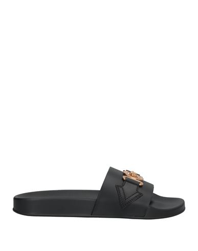 Shop Versace Woman Sandals Black Size 7 Calfskin