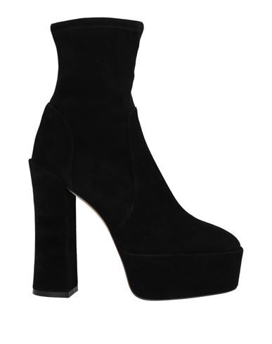 Stuart Weitzman Woman Ankle Boots Black Size 9.5 Soft Leather