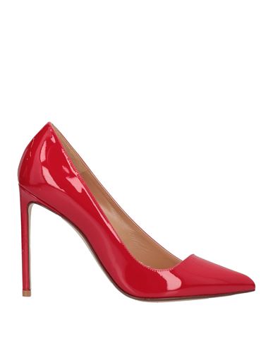 Francesco Russo Woman Pumps Red Size 7 Soft Leather