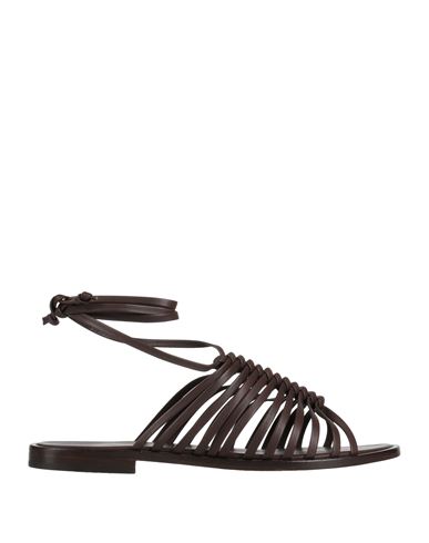 Liviana Conti Woman Sandals Dark Brown Size 11 Soft Leather