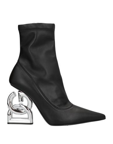 Dolce & Gabbana Dg Pop Leather Ankle Boots In Black