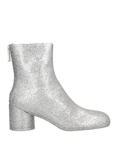 【MM6 Maison Margiela】Glitter Ankle Boots Silver MM6 MAISON MARGIELA Glitter Ankle Boots, $595 | farfetch.com