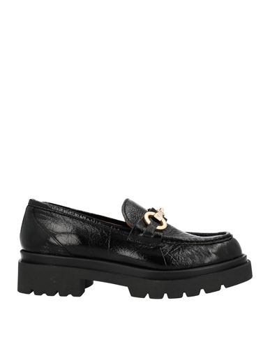 Köe Woman Loafers Black Size 11 Soft Leather
