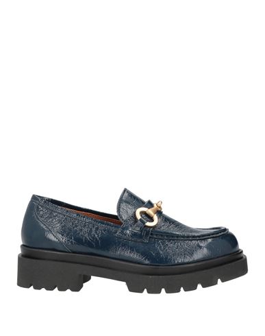 Köe Woman Loafers Navy Blue Size 11 Soft Leather