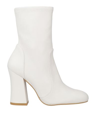 Stuart Weitzman Woman Ankle Boots White Size 6.5 Soft Leather In White