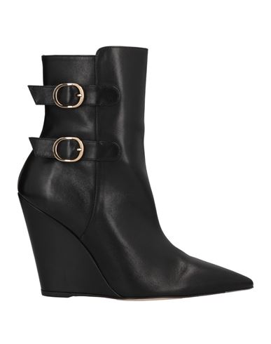 Stuart Weitzman Pointed-toe 100mm Wedge Boots In Black
