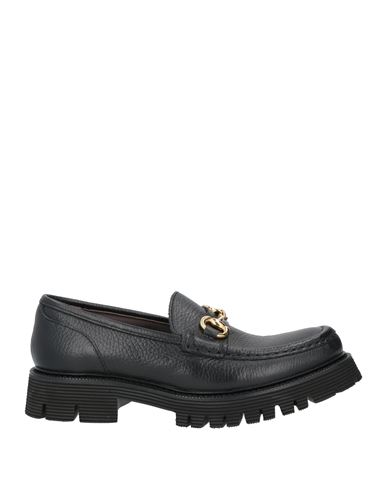 Seboy's Woman Loafers Black Size 9 Soft Leather In Black