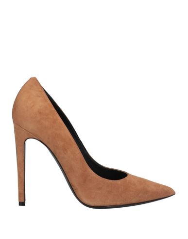 Ballin Woman Pumps Camel Size 10 Leather In Brown