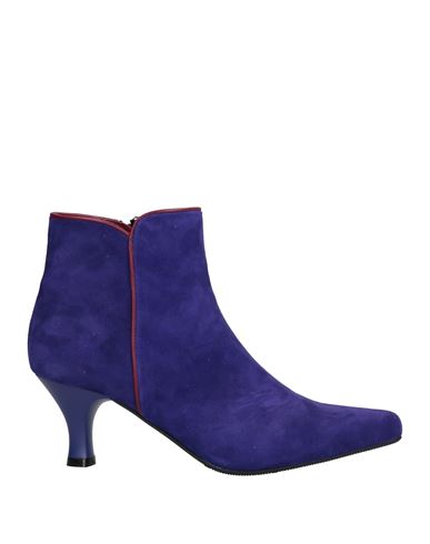 Epoche' Xi Woman Ankle Boots Purple Size 8 Soft Leather