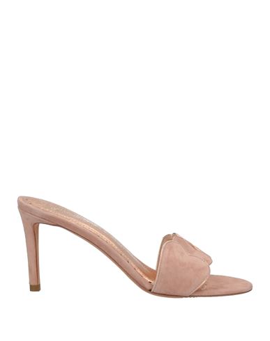 Jean-michel Cazabat Woman Sandals Pastel Pink Size 10 Soft Leather In Pink
