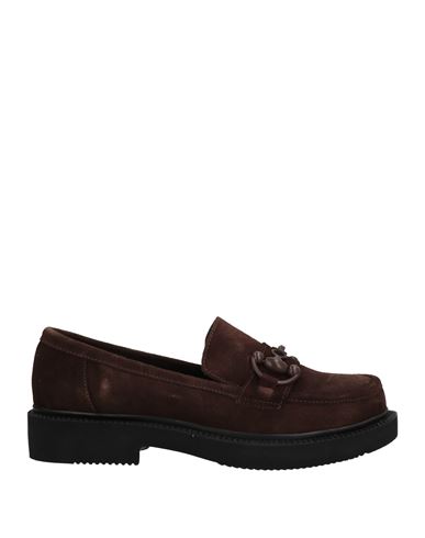 Epoche' Xi Woman Loafers Dark Brown Size 9 Soft Leather