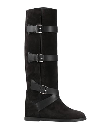 Casadei Woman Knee Boots Black Size 11 Soft Leather