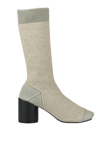 Mm6 Maison Margiela Woman Knee Boots Sage Green Size 11 Textile Fibers