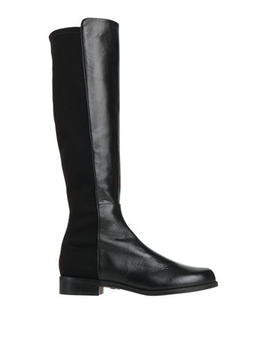 Stuart Weitzman Woman Boot Black Size 7 Soft Leather, Textile Fibers