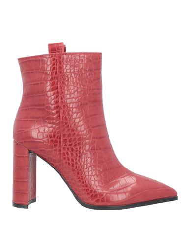 Twinset Woman Ankle Boots Red Size 7 Soft Leather