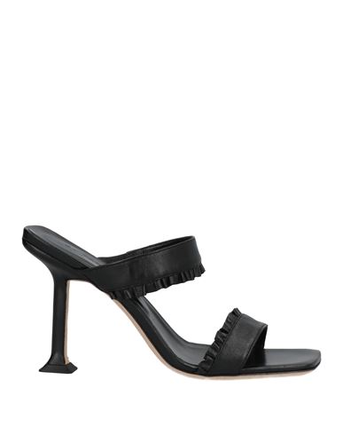 By Far Woman Sandals Black Size 10 Lambskin