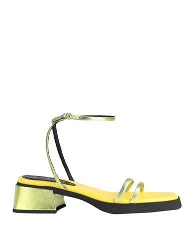Miista Woman Sandals Yellow Size 10.5 Soft Leather