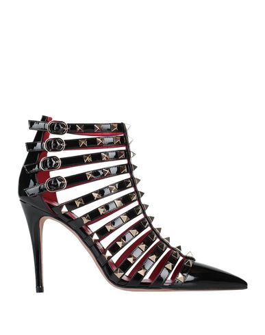 Valentino Garavani Woman Ankle Boots Black Size 9 Soft Leather