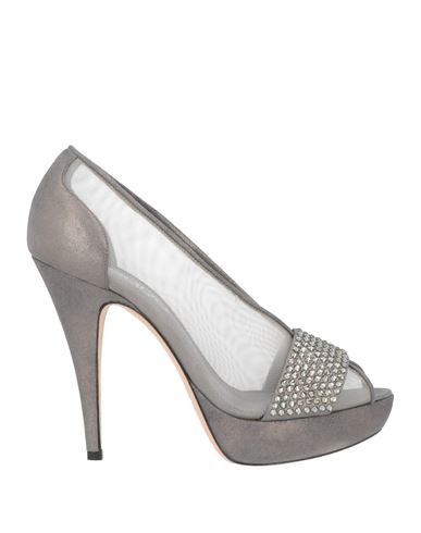 Rodo Woman Pumps Lead Size 10.5 Soft Leather In Grey